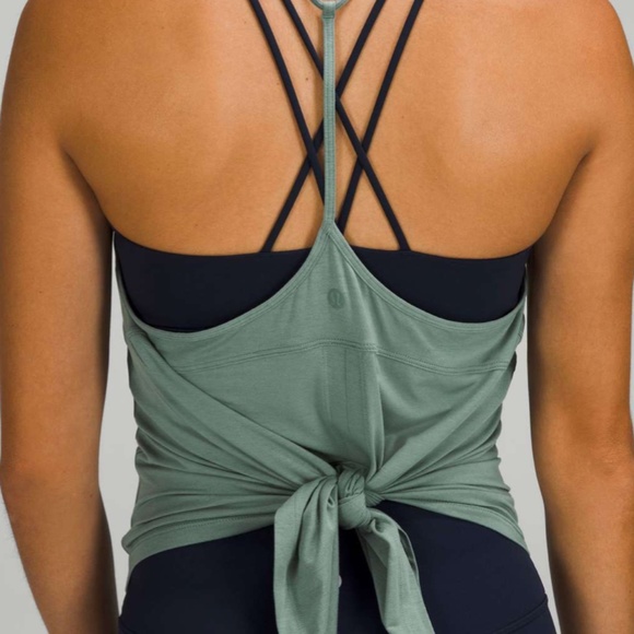 LULULEMON Modal-Silk Open Tie-Back Yoga Tank Top 8 - Picture 9 of 9